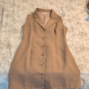 En Creme Tan Mini Dress